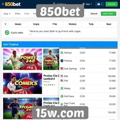 Jogos populares disponíveis na 850bet